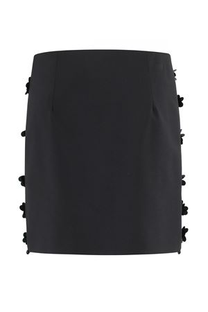 Black cool wool mini skirt SEMI COUTURE | Y5WI19K921